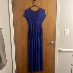 All blue dress